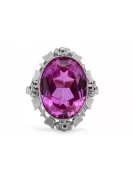Vintage Jewlery Ring Amethyst Sterling silver 925 vrc043s